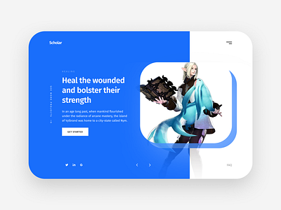 Stark Blue blue design ui ux web white