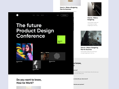 Design Conference black design ui ux web web design white