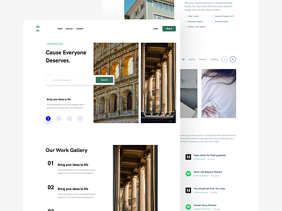 Arm - Secret Web design green ui ux web web design webdesign white