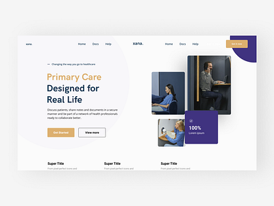 Primary care Web Design design orange ui ux web webdesign white