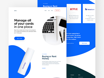 Cur WC blue design ui ux web web design white