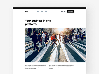 Your Business Web Concept minimal black design ui ux web web design white