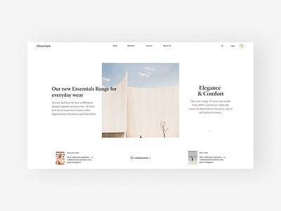 Overview Essentials minimal black ui ux web web design webdesign white