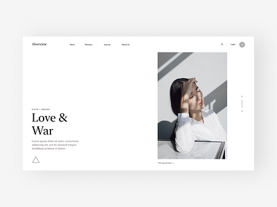 Love and War black design minimal ui ux web webdesign white