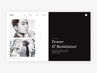 One Off KOT black design ui ux web white