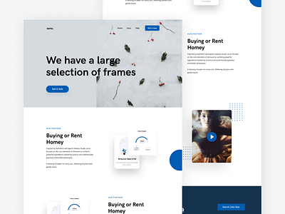 TCBS - Frames blue design ui ux web webdesign