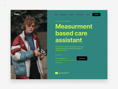 Measuring Assistants black design green ui ux web web design webdesign yellow