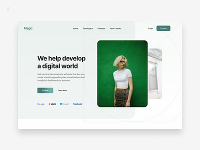 More Development design green ui ux web white