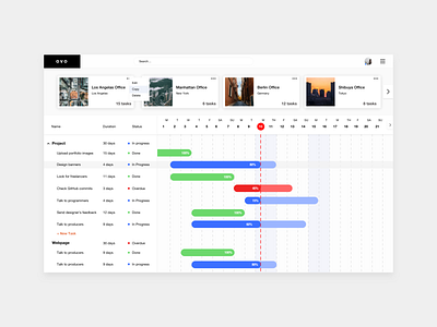 Project Management Scheduler app dashboard design project management team ui ux web