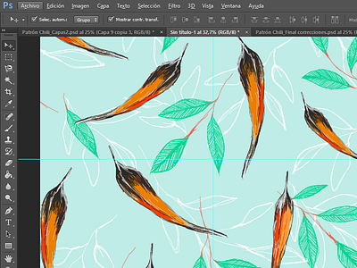 Chili Pattern. chili design illustration pattern design photoshop