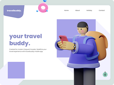 travelbuddy app clean design ios mobile typography ui ux vector web
