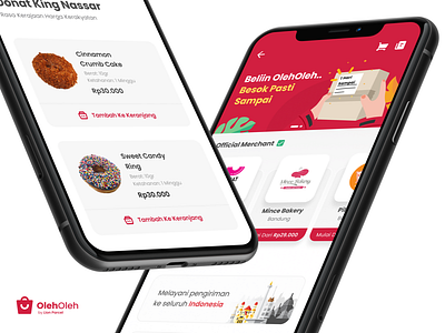 OlehOleh by Lion Parcel android app branding design flat ios mobile ui ux web