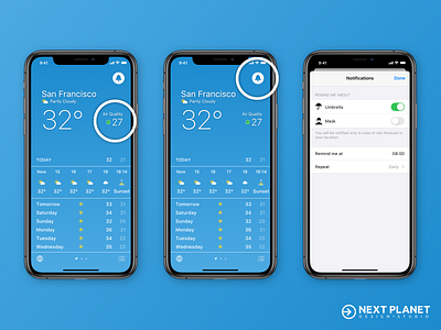 Weather App UX Concept app design ios productdesign sketchapp uxdesign uxui weather