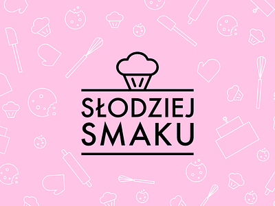 Slodziej Smaku logo affinity branding cakery ci graphicdesign identity logo madeinaffinity pink vectors