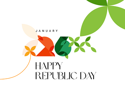 Happy Republic Day graphic design illustration