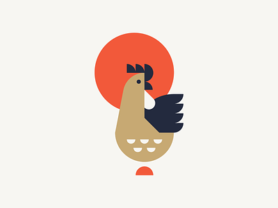 Chicken Animal Print animal animals chicken design illustration illustrations illustrator print rooster silkscreen vector