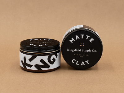 Kingsfield Matte Clay Packaging