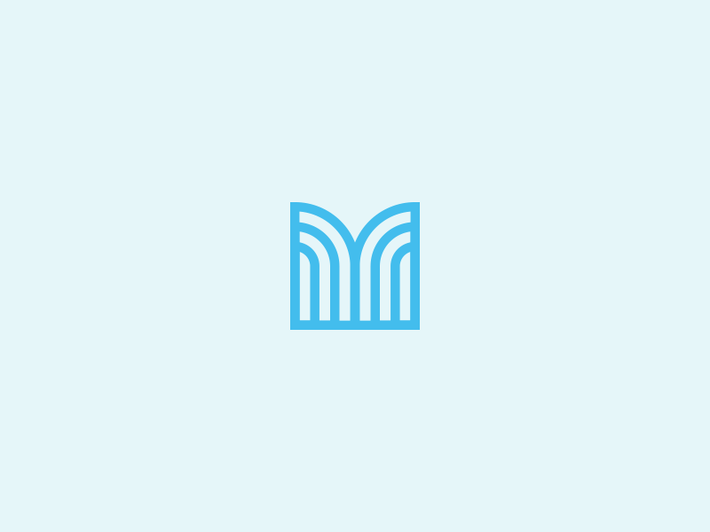 Mystery M letter logo m mark