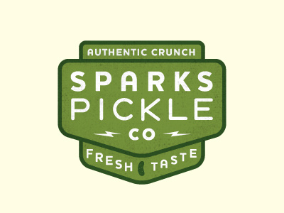 Sparks Pickle Branding badge illustration logo pickle sparks