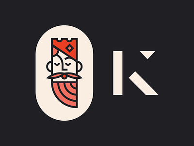 Kingsfield Identity brand identity illustration k king letter print