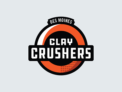 Clay Crusher identity illustration logo shirt shot skeet sports team