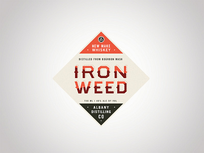 Unchosen Ironweed Whiskey adc black branding ironweed label logo red whiskey