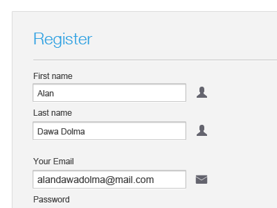 Form clean form simple ui