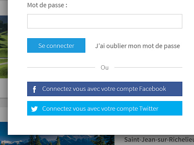 Login clean facebook login metro popup twitter ui white