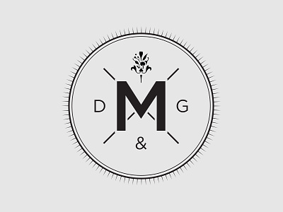 Logo 1 - Mariages et Evenements M black contrast evenement event gray logo m mariage vintage wedding