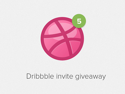 Dribbble invite 5 dribbbble giveaway invite pink whatever