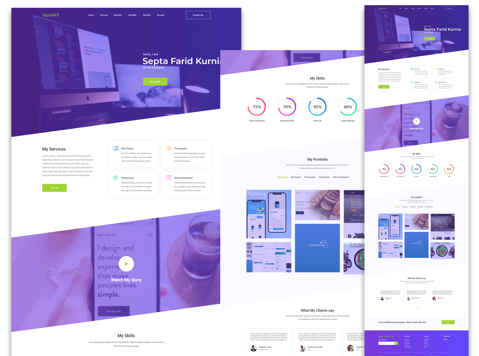 MyPortfolio by Septa Farid on Dribbble