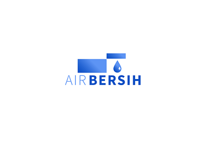 AIR BERSIH LOGO 02 design enviroment health icon logo logo design logodesign ui vector water water drop water drops