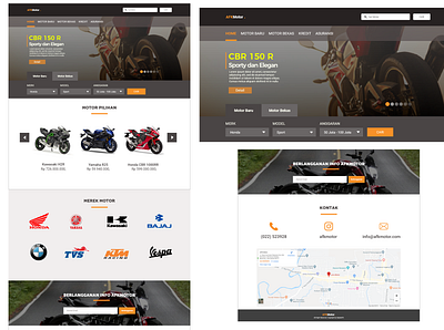 AFK Motor UI Design motorbike motorcyle motorsport responsive responsive design uidesign uiux web website
