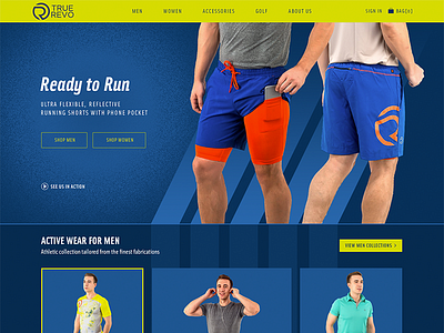 Homepage || Sports & Fitness Brand blue design ecommerce fitness homepage layout running sports t shirts ui ux website