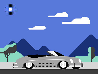 356 356 brand illustration porsche uber