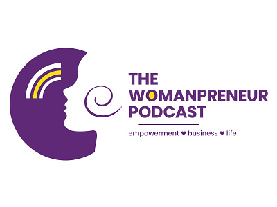 The Womanpreneur Podcast Logo branding illustration logo