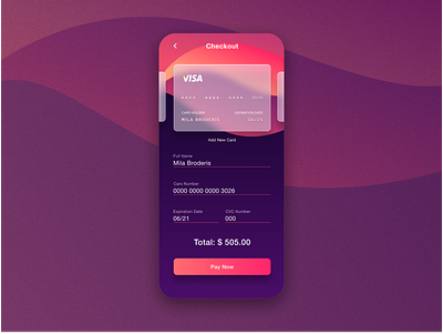 Credit card checkout form @002 @checkout @checkoutform @daily ui @dailyui @dailyui002 @mobile @ui