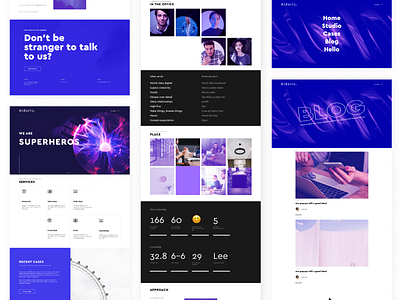 Web-Studio concept agency concept design figma invision online photoshop simple site studio ui web website