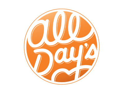 All Days all circle day days lettering logo sun typography