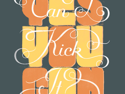 Can I Kick It? Yes, You Can a tribe called quest kick it lettering tribe tribe called quest typography