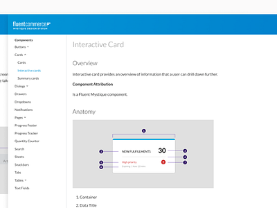 Mystique interactive card documentation