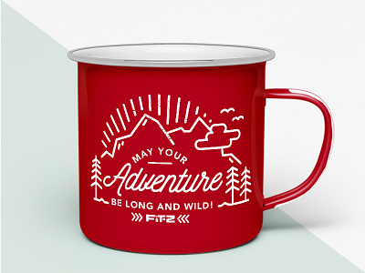 Enamel Mug FIT-Z adventure be long and wild enamel fit z illustration mug
