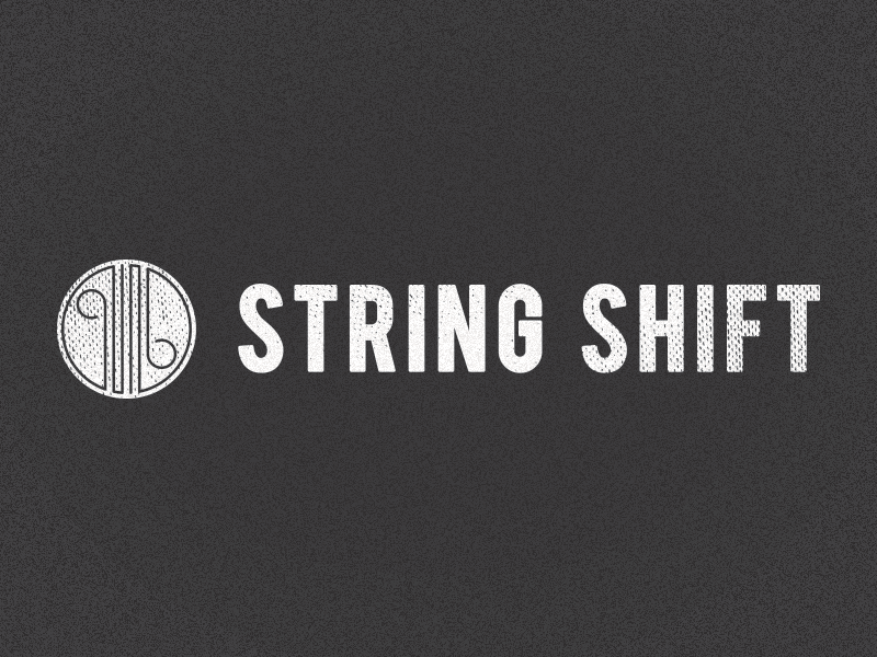 "String Shift" Logo Set ensemble fort wayne gritty music orchestra strings