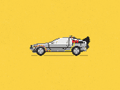 ONE POINT TWENTYONE JIGGAWATTS?! back to the future bttf delorean hello mcfly illustration pixel vector