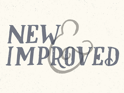 New & Improved handlettering lettering