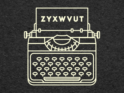 Typewriter...yup, for a thing.