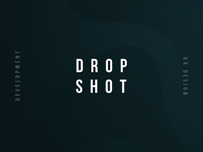 Drop Shot Wednesdays dark gradient typography