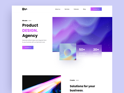 Digital Agency Landing Page agency clean digital digital agency homepage landing page landingpage minimalistic ui web web design webdesign website