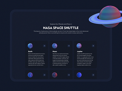 Explore The Space 3d 3d modeling blue bright dribbble earth explore graphic home landing like love nasa planets savetheplanet screen shot space top ui
