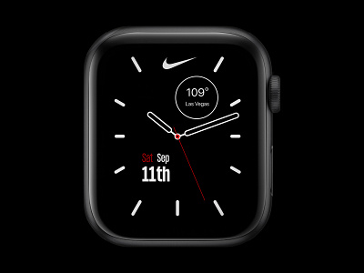Nike Apple Watch Face UI Design
